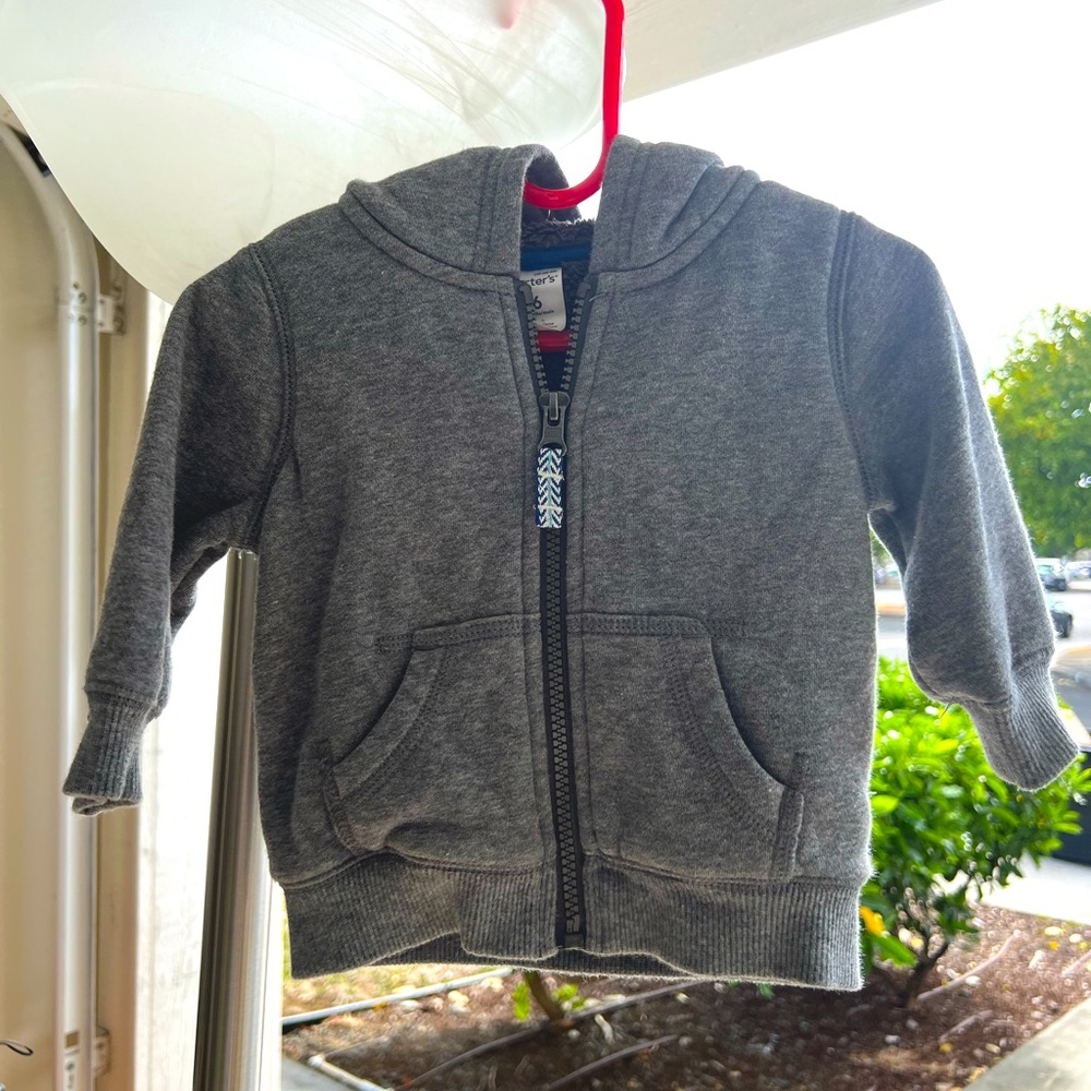 NWOT Zip-Up Fleece-Lined Hoodie 6m